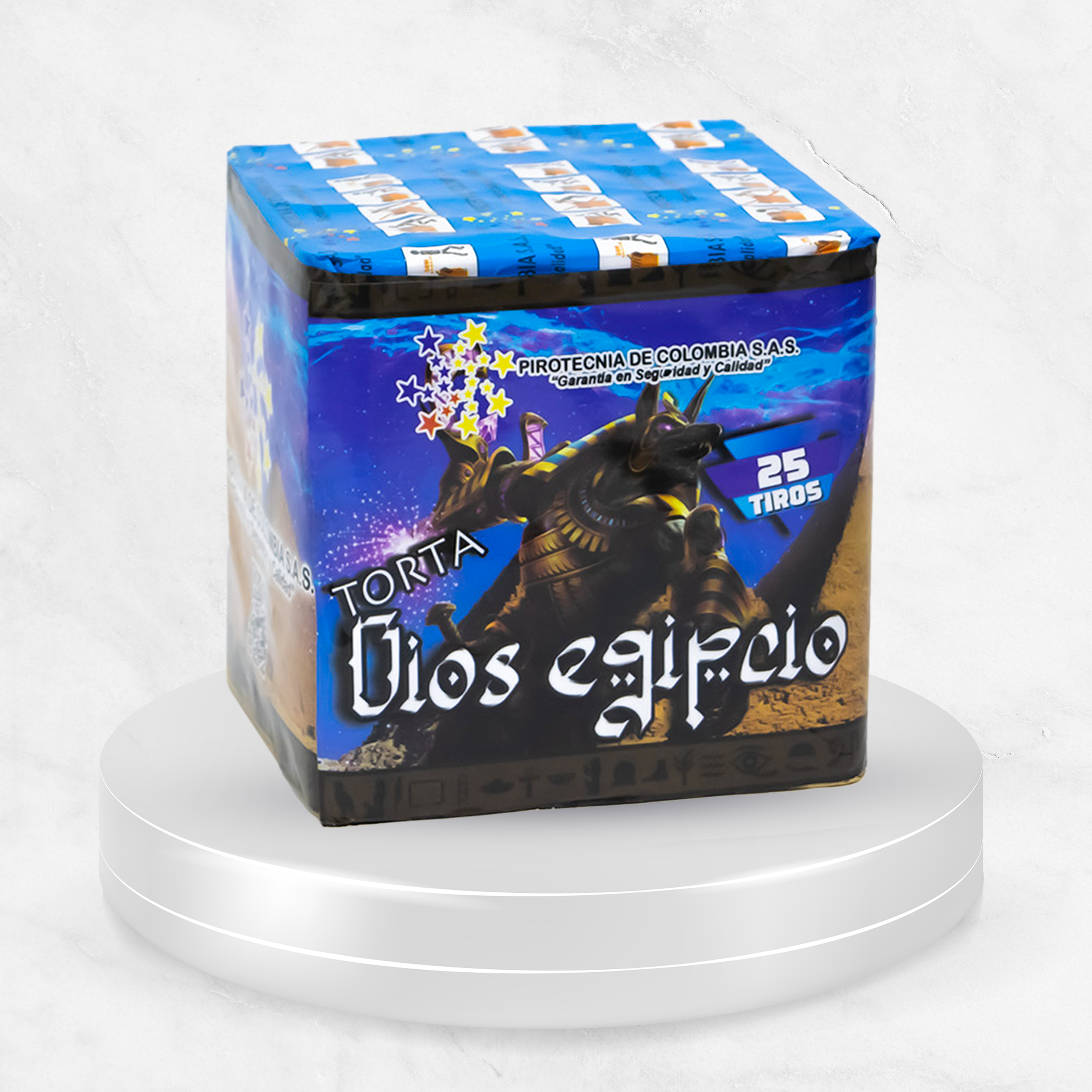 Torta 25 Tiros Dios Egipcio x Unidad