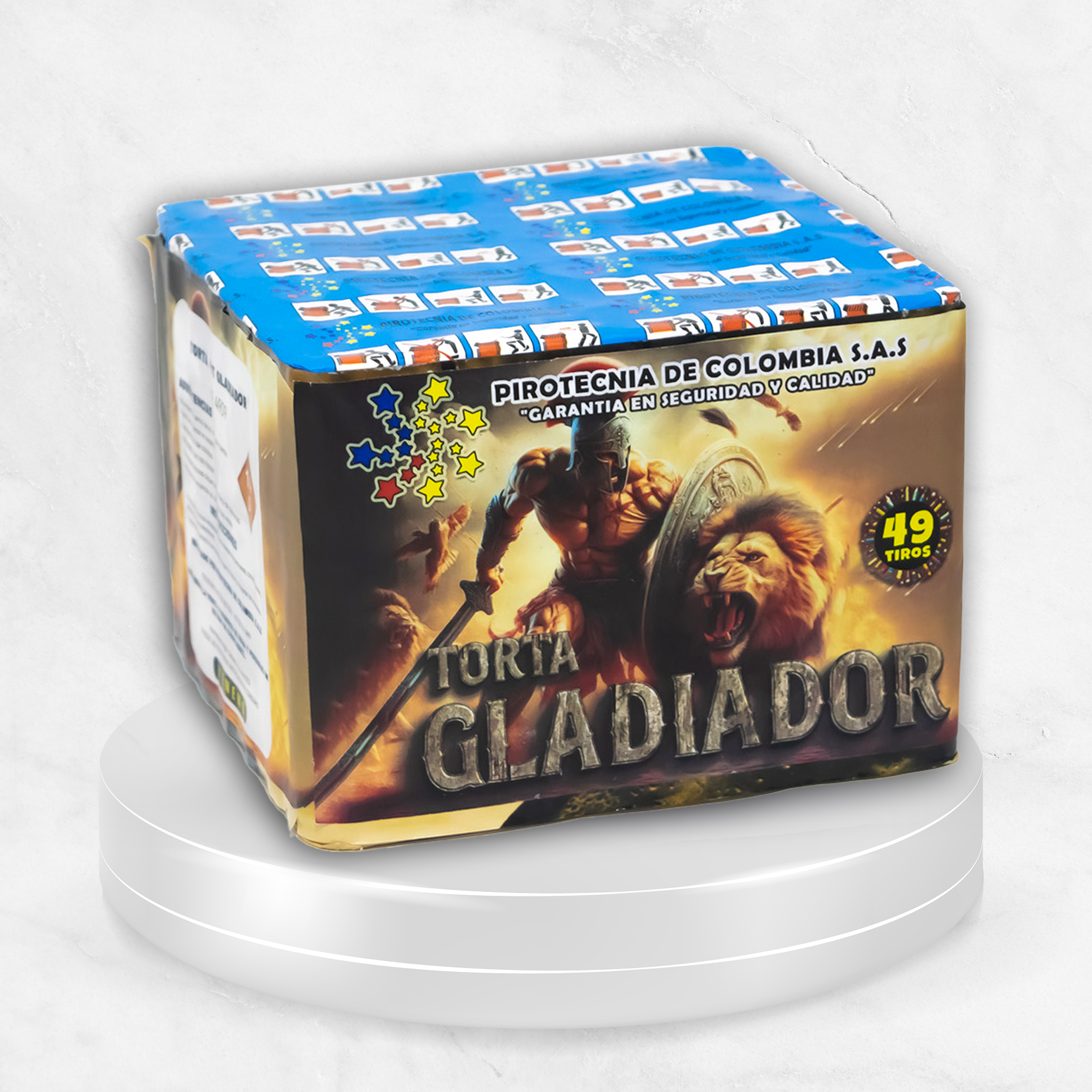 Torta 49 Tiros Gladiador x Unidad