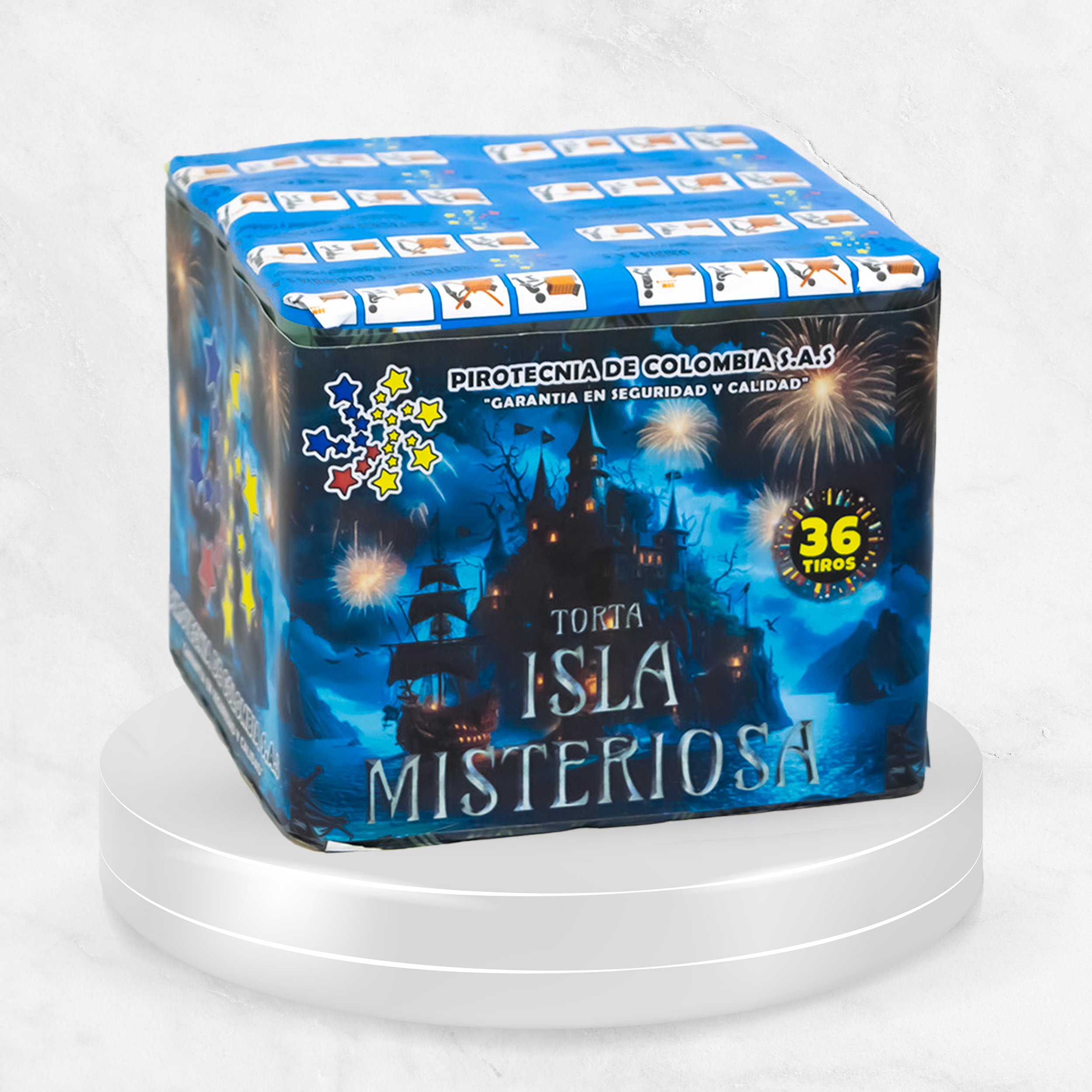 Torta 36 Tiros Isla Misteriosa x Unidad