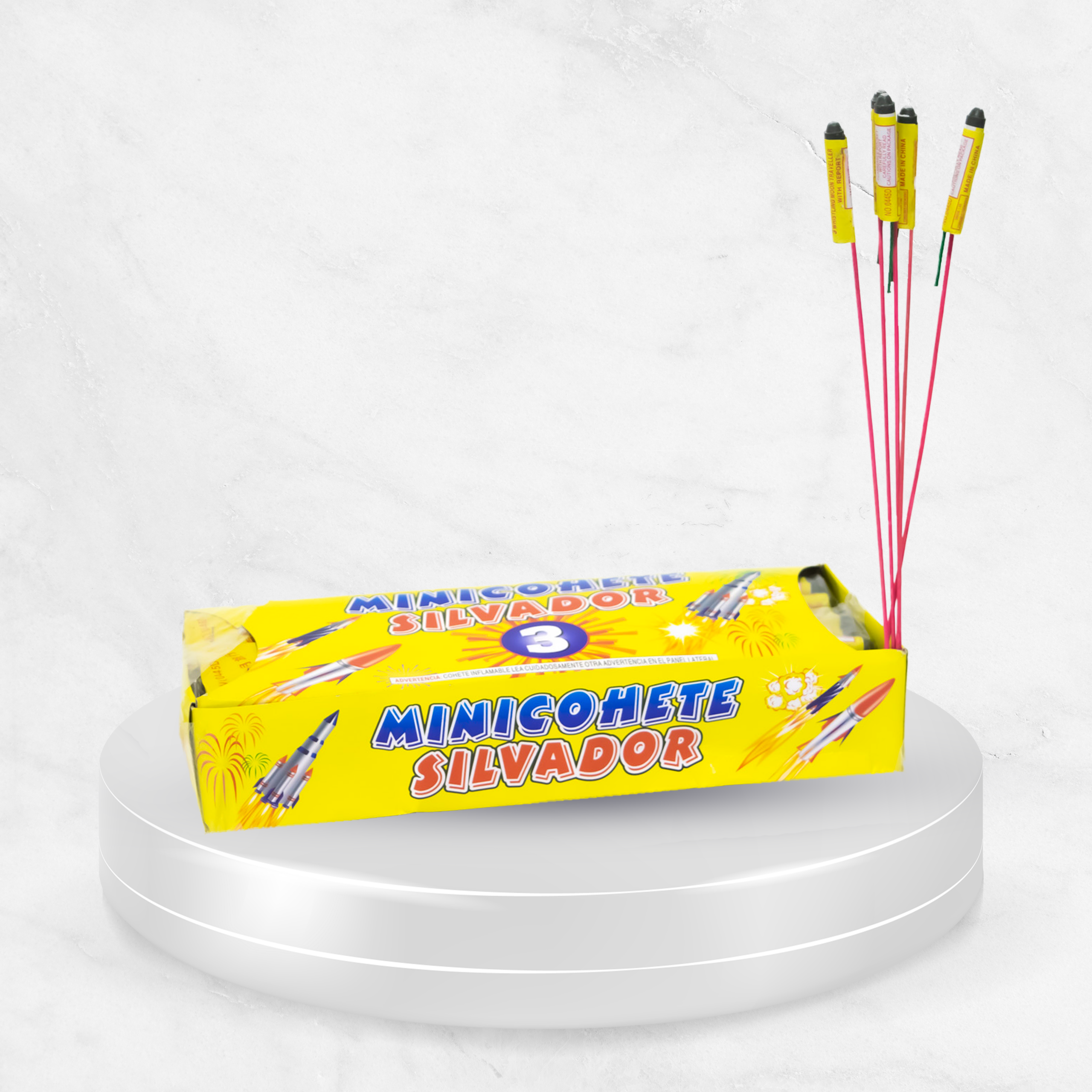 MiniCohete Silvador Display x 12 Paquetes x 12 Unidades