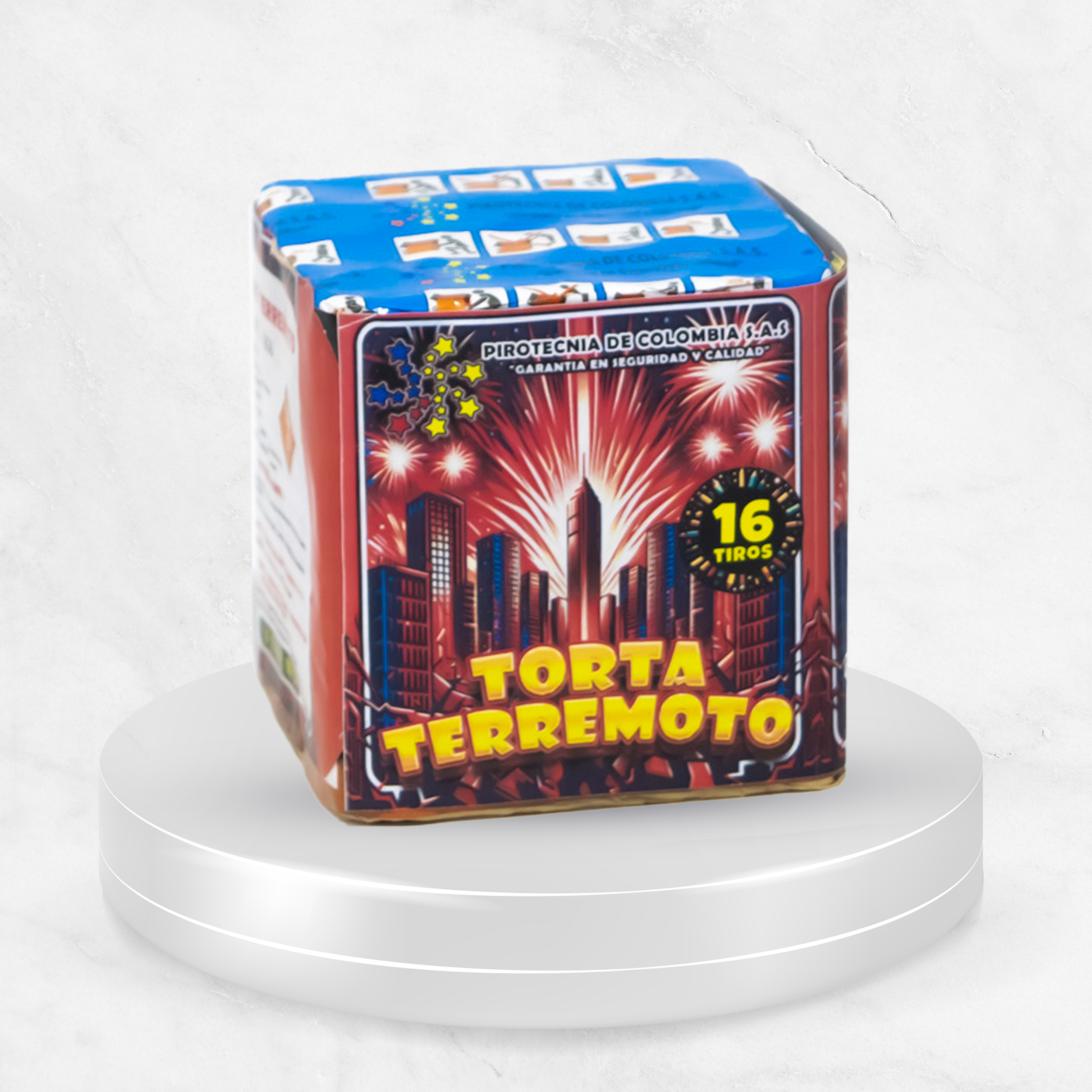 Torta 16 Tiros Terremoto x Unidad