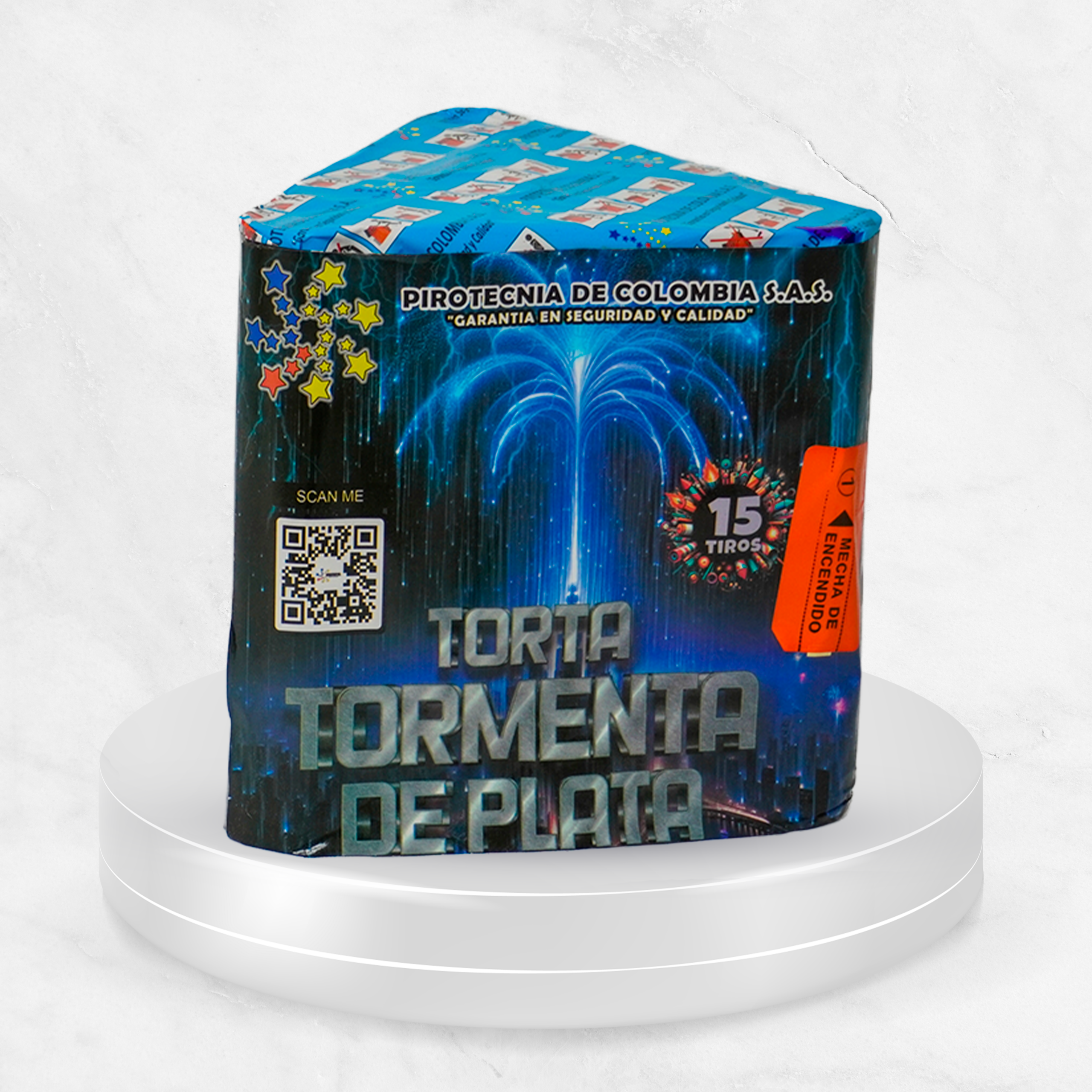 Torta 15 Tiros Tormenta de Plata x Unidad