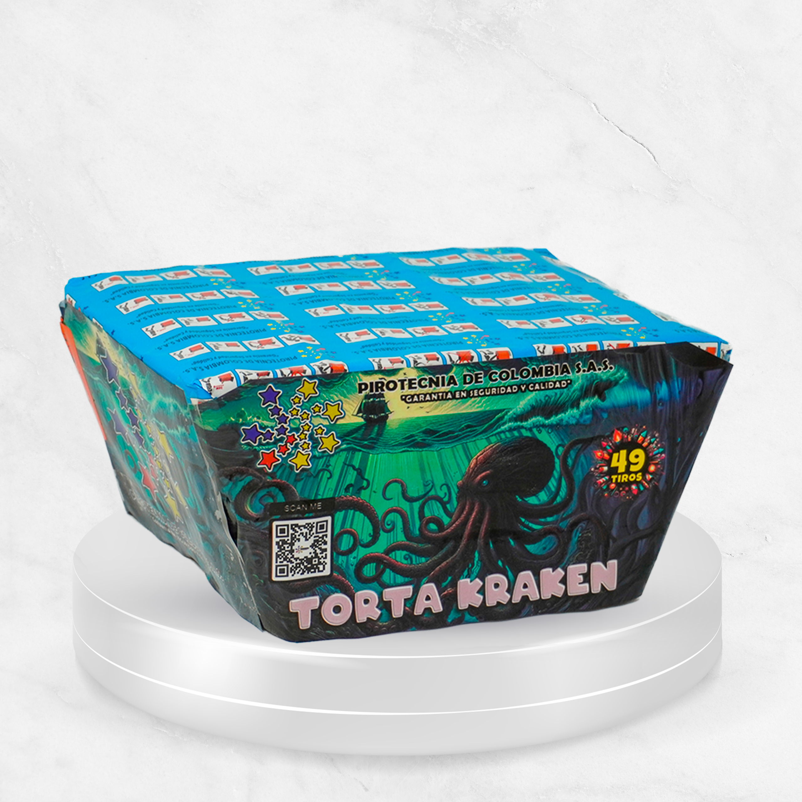 Torta Abanico 49 Tiros Kraken x Unidad